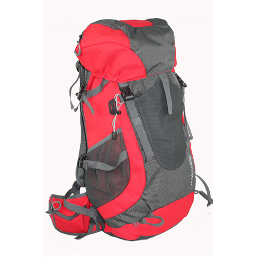 60L outdoor 600D polyester and taffeta rip-stop hiking backpack 